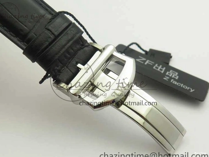 MIROTIME 0116 Breathable Da Vinci IW393402 SS ZF 1:1 Best Edition Blue Dial On Black Leather Strap A 7211